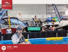 Tablet Screenshot of brisbaneboatshow.com.au